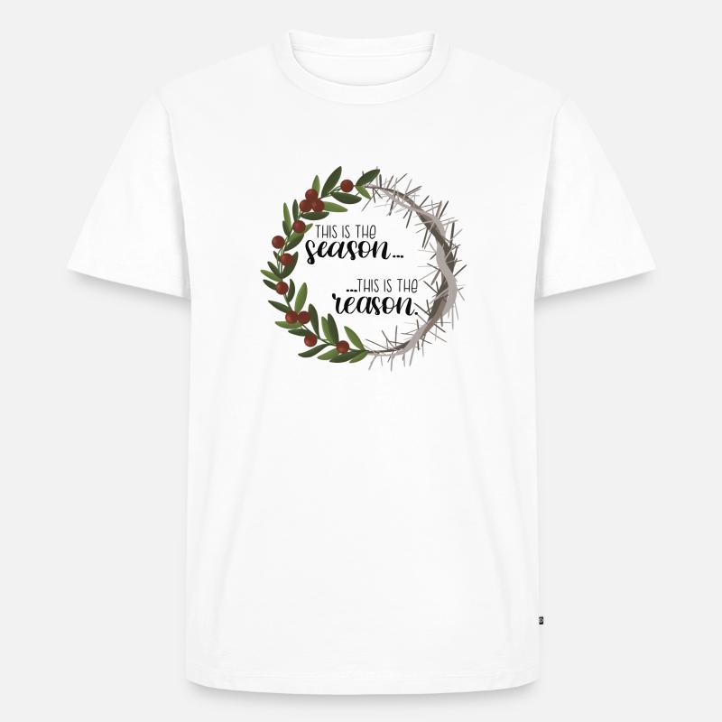 C’est la saison, c’est la raison - T-shirt Premium bio Homme - blanc