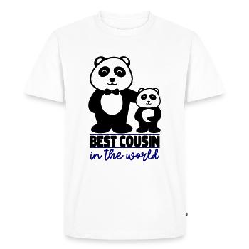 best cousin - Men's Premium Organic T-Shirt - white - Front - Nico (187cm)