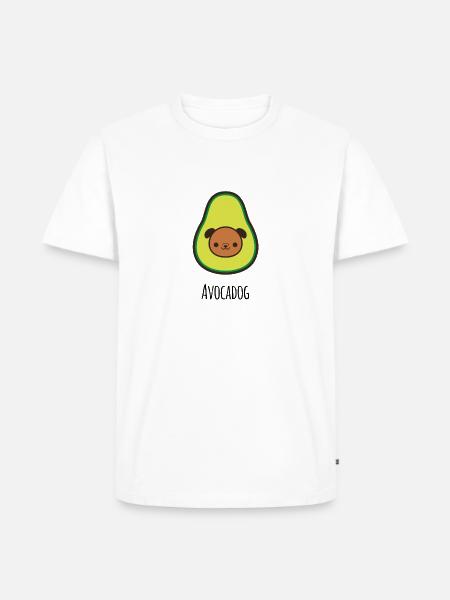 Avocadog - Men's Premium Organic T-Shirt - white