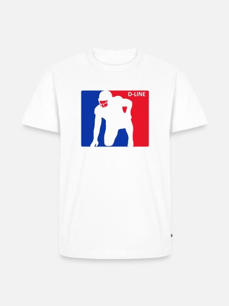 D Line white - Men's Premium Organic T-Shirt - white