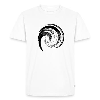 Rotated Shaft Whirlpool Formation - Men's Premium Organic T-Shirt - white - Front - Nico (187cm)