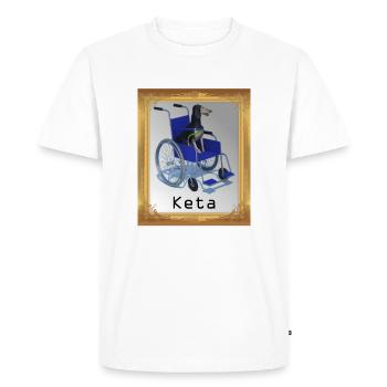 Keta Rave Drugs Raver Music Techno Festival Party - Men's Premium Organic T-Shirt - white - Front - Nico (187cm)