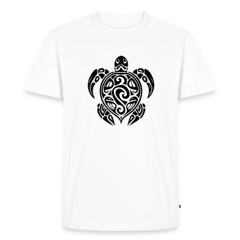 Pretty tattoo diver turtle - Men's Premium Organic T-Shirt - white - Front - Nico (187cm)