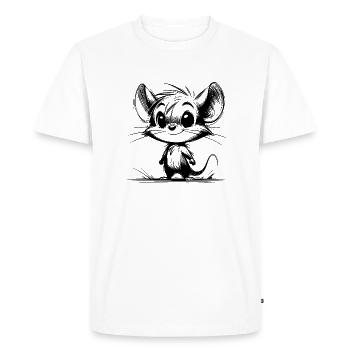 Cute Kids Baby Mouse - Men's Premium Organic T-Shirt - white - Front - Nico (187cm)