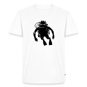 Perfect buoyancy scuba diving club - Men's Premium Organic T-Shirt - white - Front - Nico (187cm)