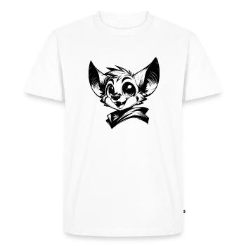 Drôle d’enfants chauve-souris vampire dessin - T-shirt Premium bio Homme - blanc - Devant - Nico (187cm)