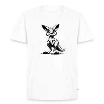 Mignon mignon bébé kangourou australien mignon - T-shirt Premium bio Homme - blanc - Devant - Nico (187cm)