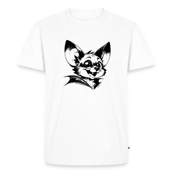Chauve-souris rieuse bébé vampire dessin - T-shirt Premium bio Homme - blanc - Devant - Nico (187cm)