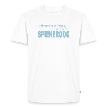 Thérapie SPIEKEROOG - T-shirt Premium bio Homme - blanc - Devant - Nico (187cm)
