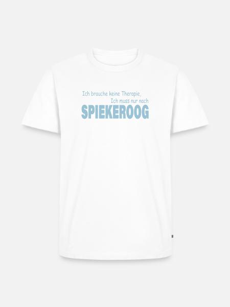 Therapy SPIEKEROOG - Men's Premium Organic T-Shirt - white