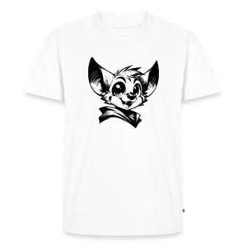 Chauve-souris riant enfants vampire dessin - T-shirt Premium bio Homme - blanc - Devant - Nico (187cm)