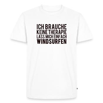 planche à voile - T-shirt Premium bio Homme - blanc - Devant - Nico (187cm)