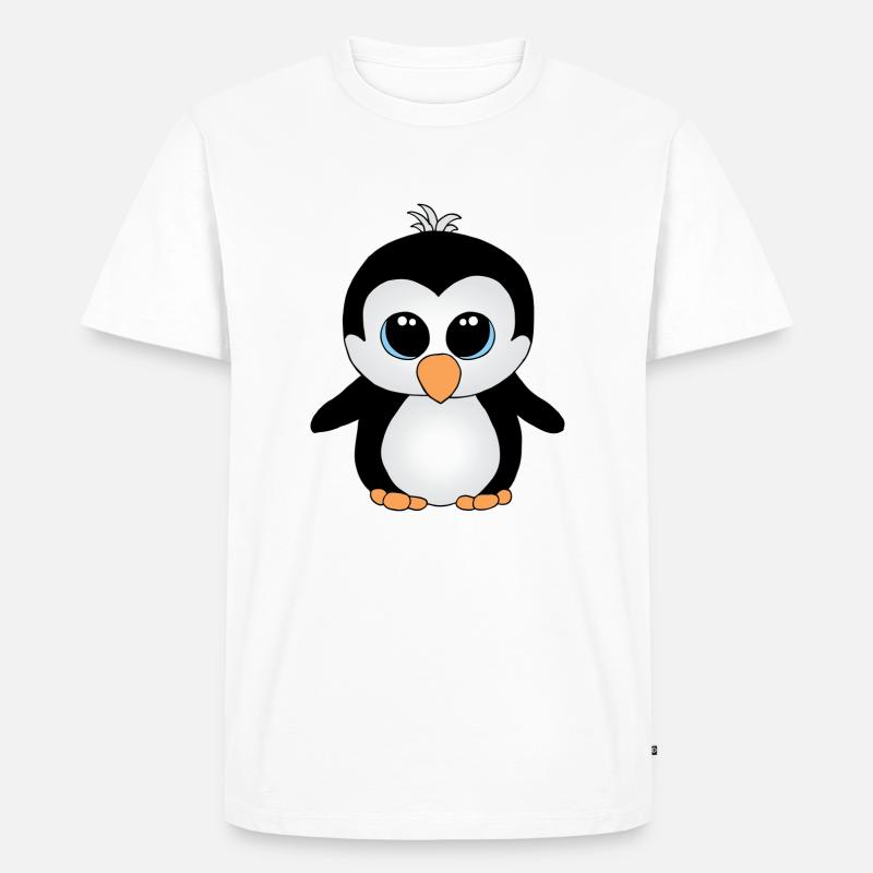 Süßer kleiner Pinguin - Männer Premium Bio T-Shirt - undefined