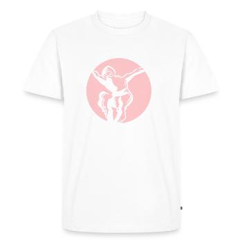 Ninja - couleur blanche - T-shirt Premium bio Homme - blanc - Devant - Nico (187cm)
