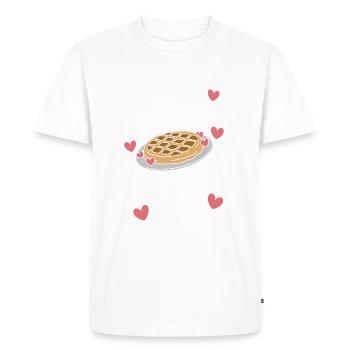 Gaufres Bonbons pour le petit-déjeuner - T-shirt Premium bio Homme - blanc - Devant - Nico (187cm)