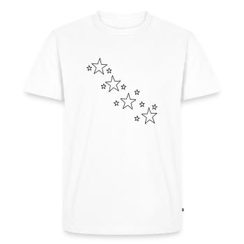star - Men's Premium Organic T-Shirt - white - Front - Nico (187cm)