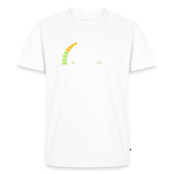 compteur anniversaire years ans 18 - T-shirt Premium bio Homme - blanc - Devant - Nico (187cm)