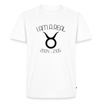 TAURUS ZODIAC - T-shirt Premium bio Homme - blanc - Devant - Nico (187cm)
