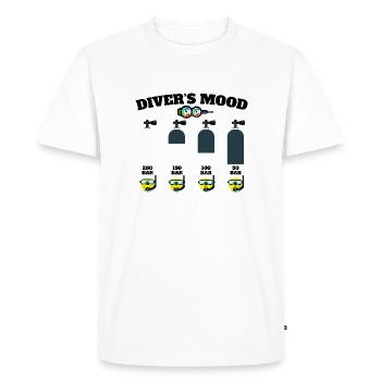 Scuba Diving Diver Diving Diver Scuba - Men's Premium Organic T-Shirt - white - Front - Nico (187cm)