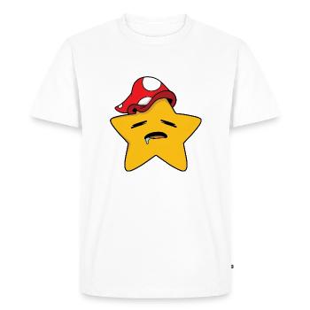 Star Dormir - T-shirt Premium bio Homme - blanc - Devant - Nico (187cm)