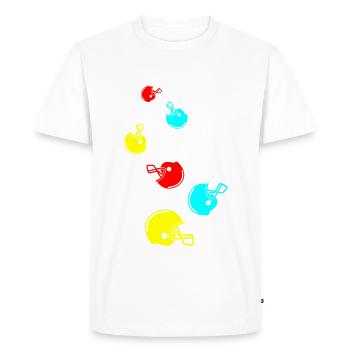 Football Helmet icon - Men's Premium Organic T-Shirt - white - Front - Nico (187cm)