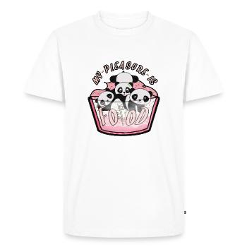 Pandas - T-shirt Premium bio Homme - blanc - Devant - Nico (187cm)