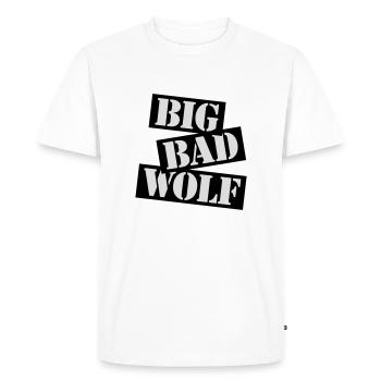big bad wolf quote - Men's Premium Organic T-Shirt - white - Front - Nico (187cm)