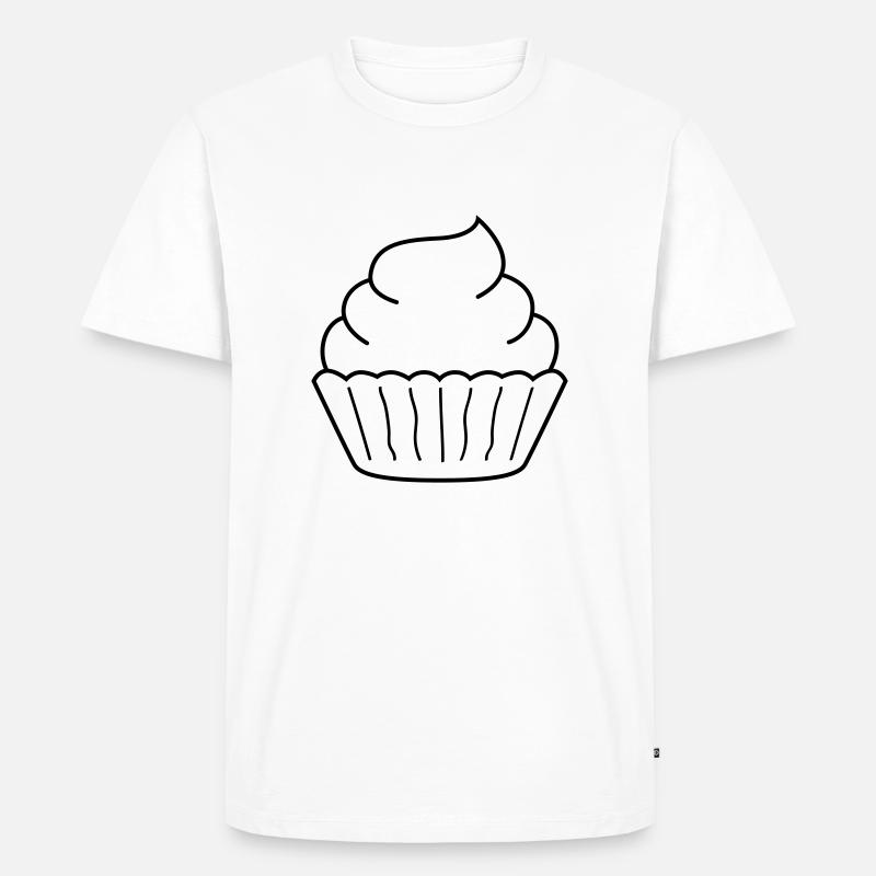 cupcake - Men's Premium Organic T-Shirt - white