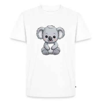 BÉBÉ KOALA 1 - T-shirt Premium bio Homme - blanc - Devant - Nico (187cm)