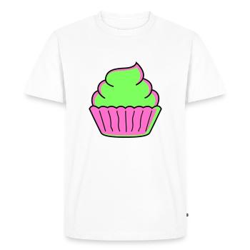Cupcake - T-shirt Premium bio Homme - blanc - Devant - Nico (187cm)