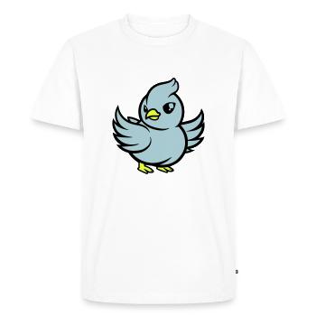 Bande dessinée de pigeon - T-shirt Premium bio Homme - blanc - Devant - Nico (187cm)