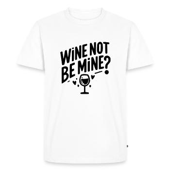 Le vin n’est pas à moi - T-shirt Premium bio Homme - blanc - Devant - Nico (187cm)