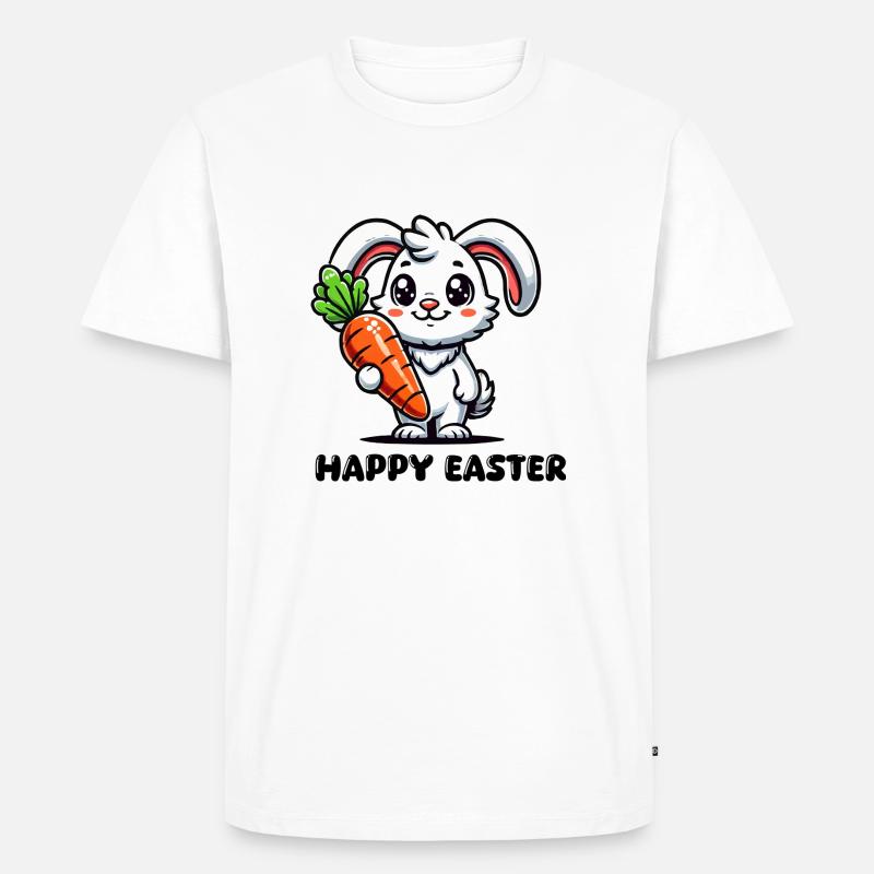 hase rabbit comic - Männer Premium Bio T-Shirt - Weiß