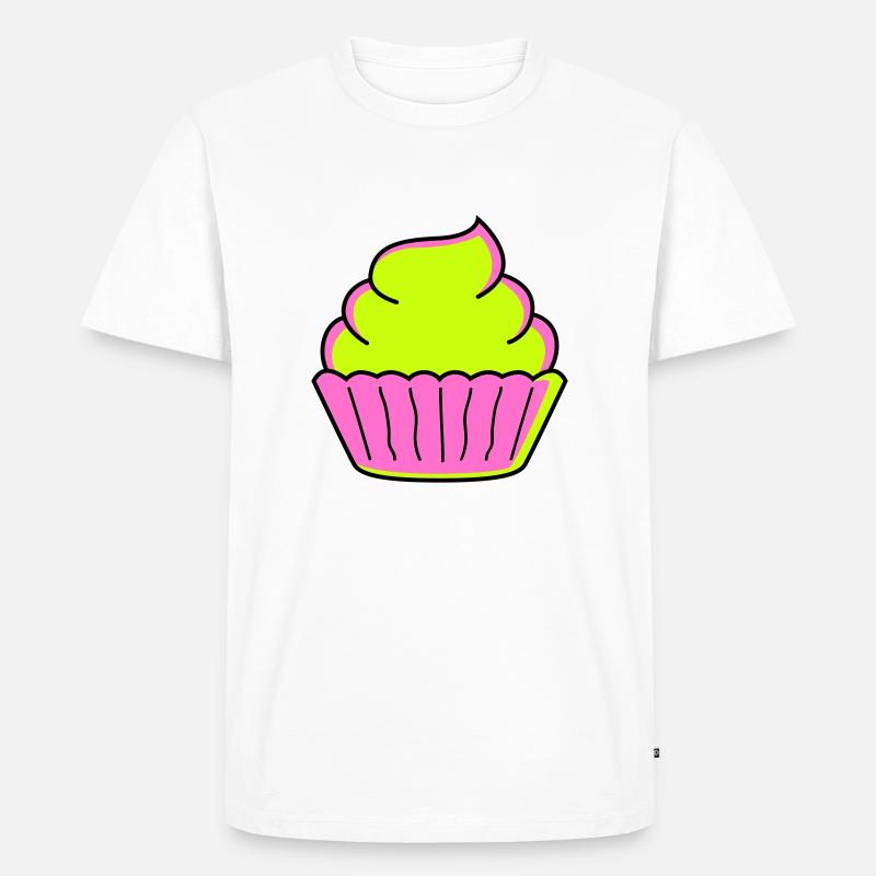 cupcake - Männer Premium Bio T-Shirt - Weiß