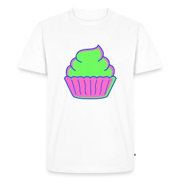 Cupcake - T-shirt Premium bio Homme - blanc - Devant - Nico (187cm)