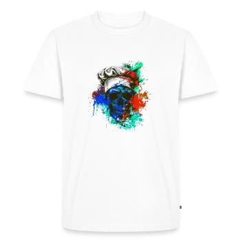 Chef Totenkopf Koch - Men's Premium Organic T-Shirt - white - Front - Nico (187cm)