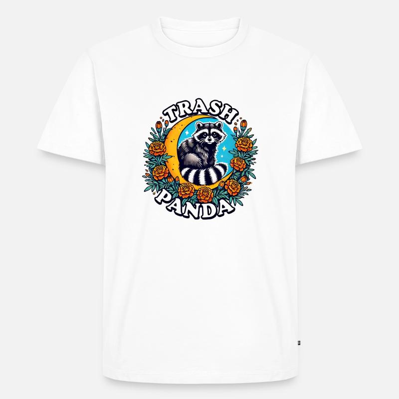 Trash Panda - Männer Premium Bio T-Shirt - Weiß
