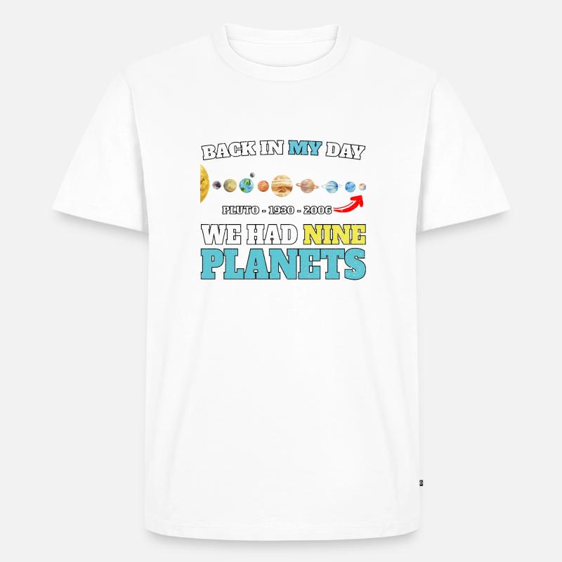 PLUTO - NEVER FORGET 1930 - 2006 - Men's Premium Organic T-Shirt - white