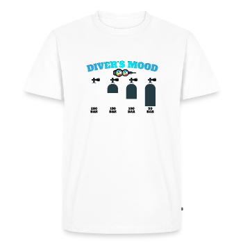 Scuba Diving Diver Diving Diver Scuba - Men's Premium Organic T-Shirt - white - Front - Nico (187cm)