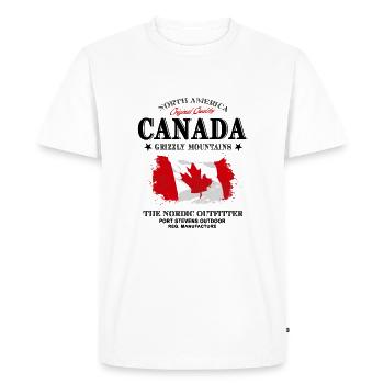 Kanada - Maple Leaf - Canada - Men's Premium Organic T-Shirt - white - Front - Nico (187cm)