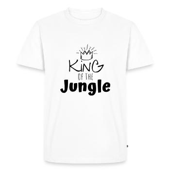 King of the Jungle ! - T-shirt Premium bio Homme - blanc - Devant - Nico (187cm)