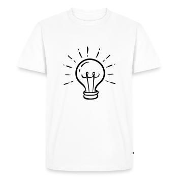 I got a new idea! - Men's Premium Organic T-Shirt - white - Front - Nico (187cm)