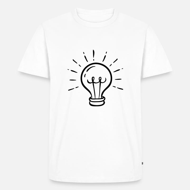 Ich habe eine neue Idee! - Männer Premium Bio T-Shirt - Weiß