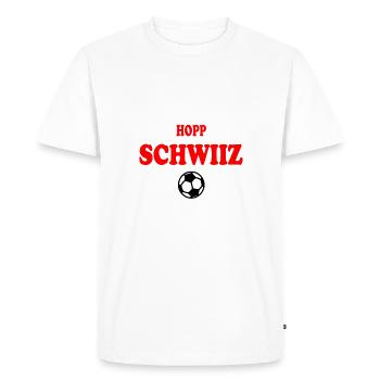 Suisse - T-shirt Premium bio Homme - blanc - Devant - Nico (187cm)