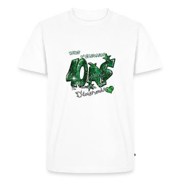 Noces d'émeraude - T-shirt Premium bio Homme - blanc - Devant - Nico (187cm)