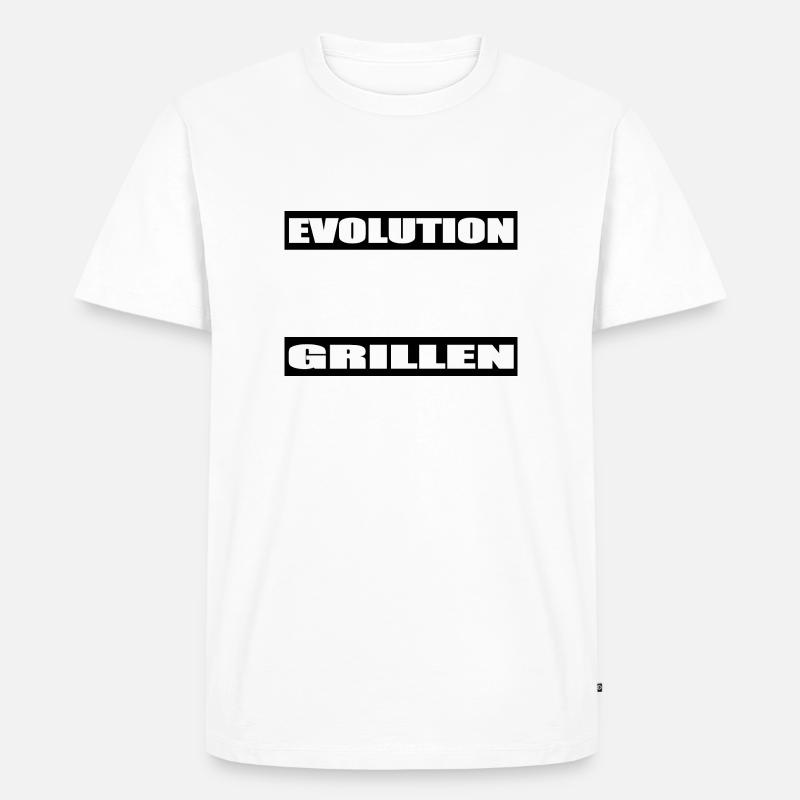 BBQ - Männer Premium Bio T-Shirt - Weiß