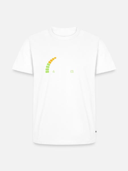 years 45 years anniversary meter - Men's Premium Organic T-Shirt - white