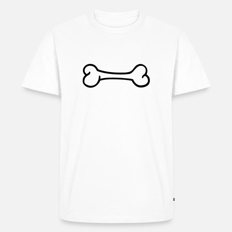 Bone - Men's Premium Organic T-Shirt - white