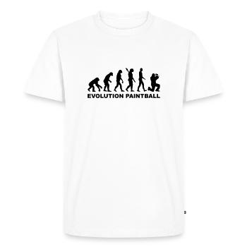 Evolution Paintball - T-shirt Premium bio Homme - blanc - Devant - Nico (187cm)