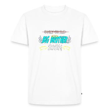 Only Child - Big Brother 2024 Baby - Men's Premium Organic T-Shirt - white - Front - Nico (187cm)